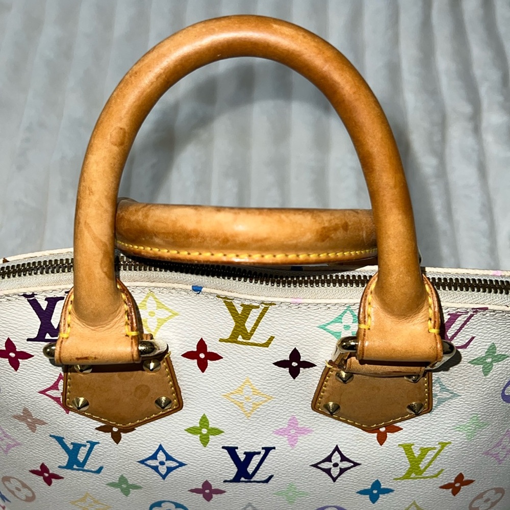 Louis Vuitton Alma White Murakami Bag, Rare Takashi Murakami Collaboration - Picture 7 of 12